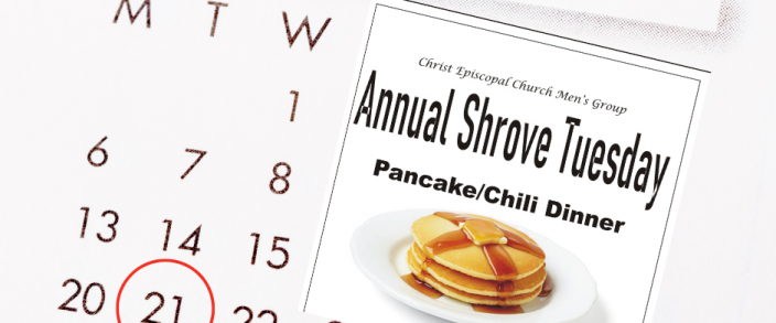 Shrove Tuesday Pancake and Chili Dinner